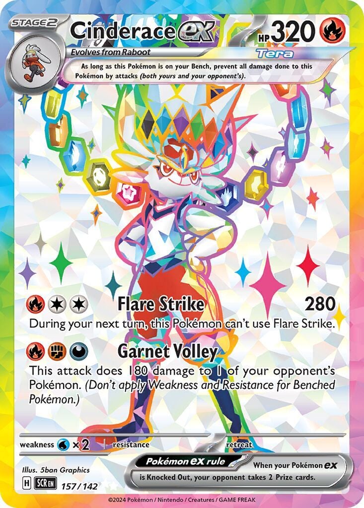 Cinderace ex 157/142 - Stellar Crown