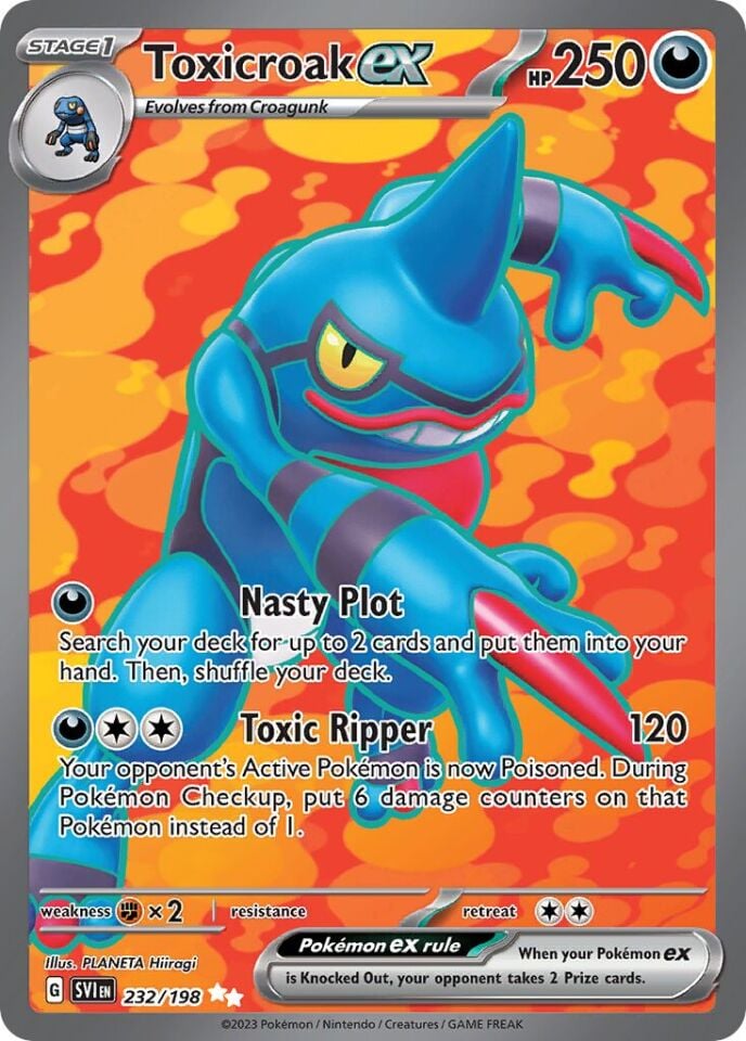 Toxicroak ex 232/198 - Scarlet And Violet Base