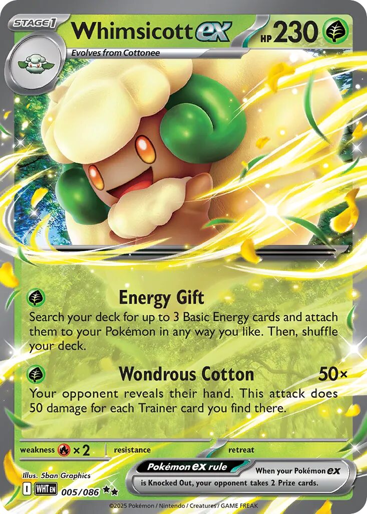 Whimsicott ex 005/086 - White Flare