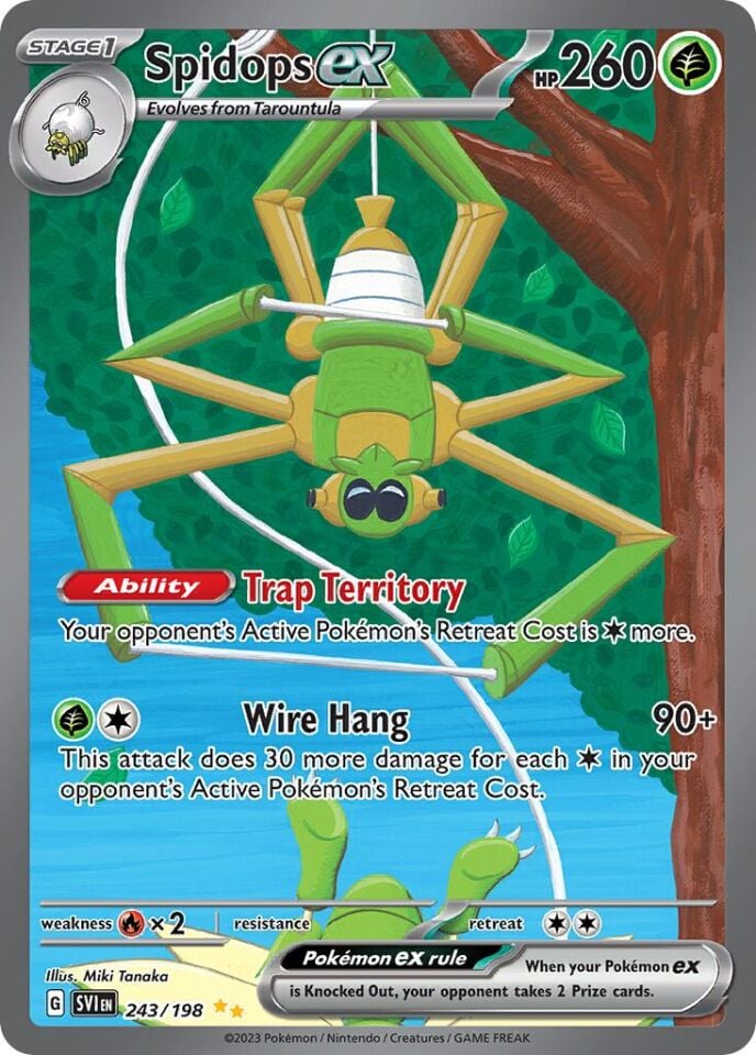 Spidops ex 243/198 - Scarlet And Violet Base