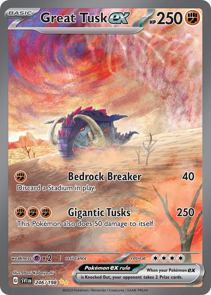 Great Tusk ex 246/198 - Scarlet And Violet Base