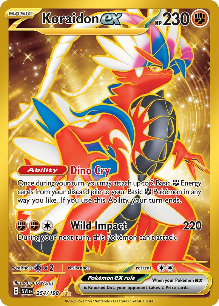 Koraidon ex 254/198 - Scarlet And Violet Base
