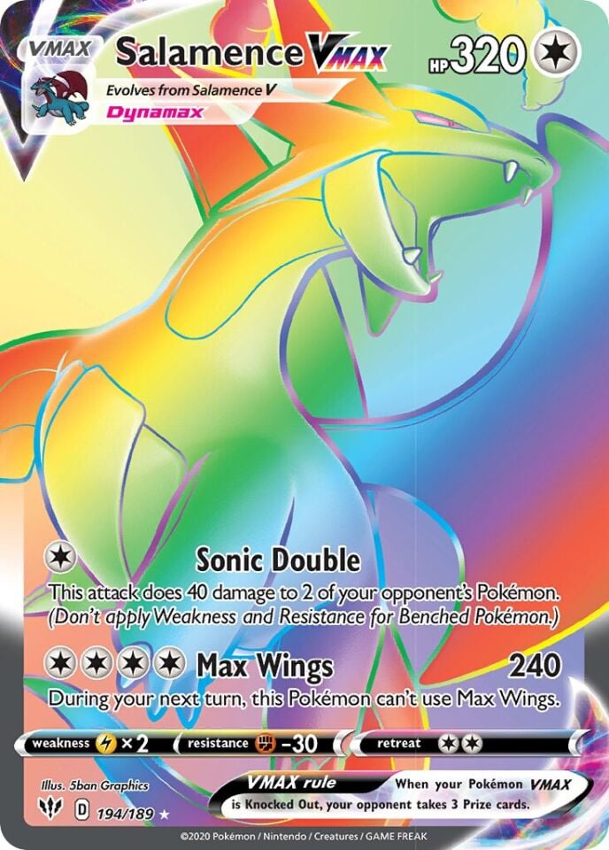 Salamence VMAX 194/189 - Darkness Ablaze