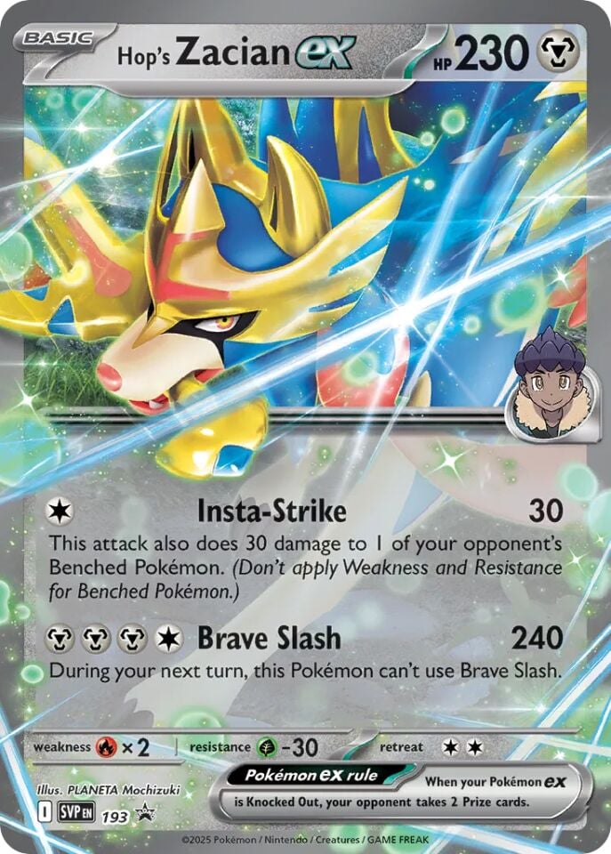 Hop's Zacian ex 193 - Scarlet And Violet Promo