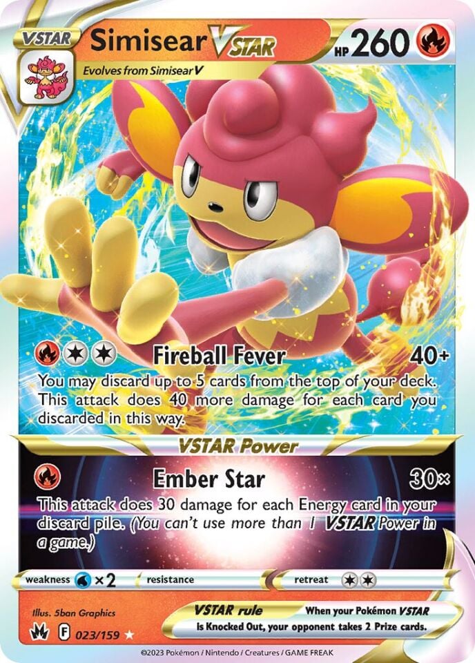 Simisear VSTAR 023/159 - Crown Zenith