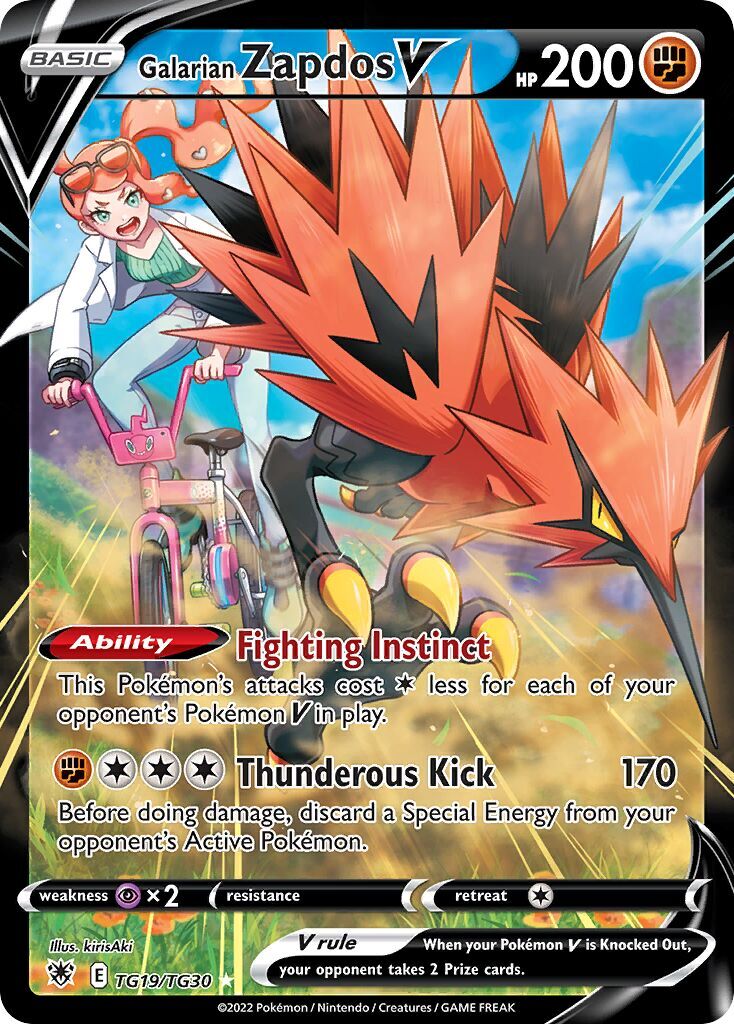Galarian Zapdos V TG19/TG30 - Astral Radiance