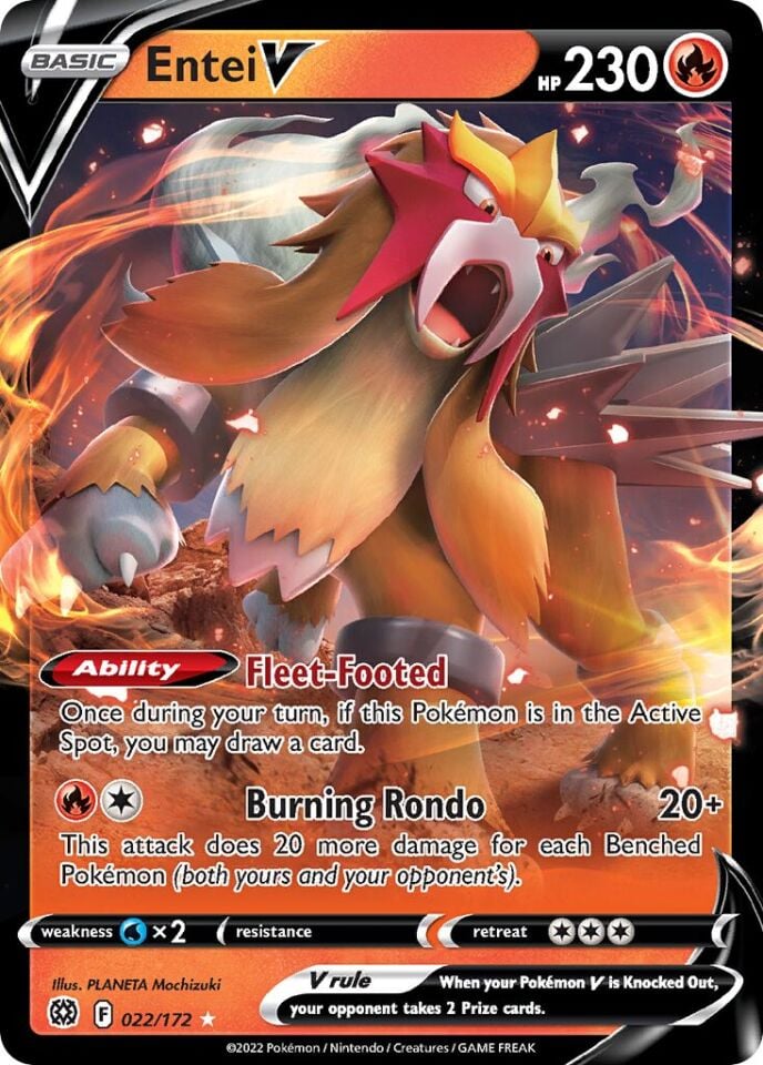 Entei V 022/172 - Brilliant Stars