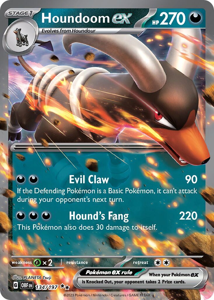 Houndoom ex 134/197 - Obsidian Flames