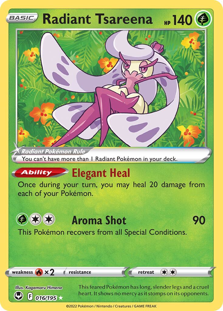 Radiant Tsareena 016/195 - Silver Tempest