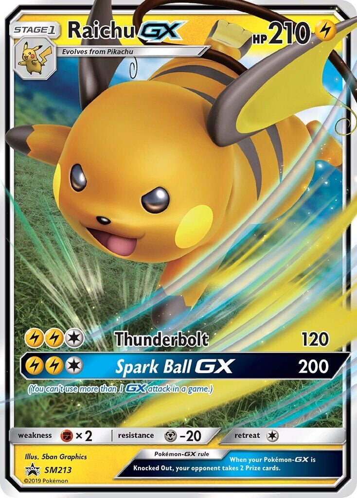 Raichu-GX SM213 - Sun And Moon Promo