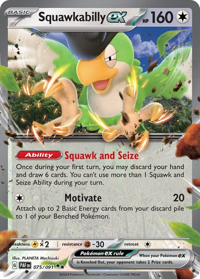 Squawkabilly ex 075/091 - Paldean Fates