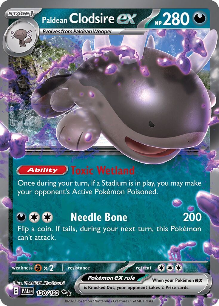 Paldean Clodsire ex 130/193 - Paldea Evolved