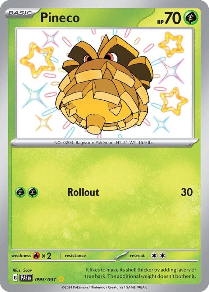 Pineco 099/091 - Paldean Fates