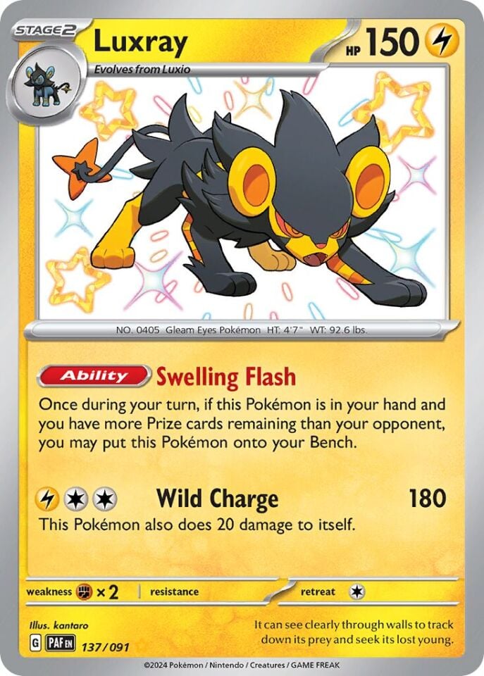 Luxray 137/091 - Paldean Fates
