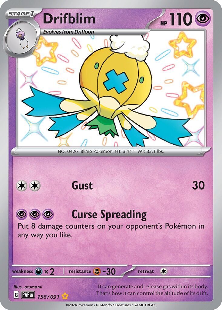 Drifblim 156/091 - Paldean Fates