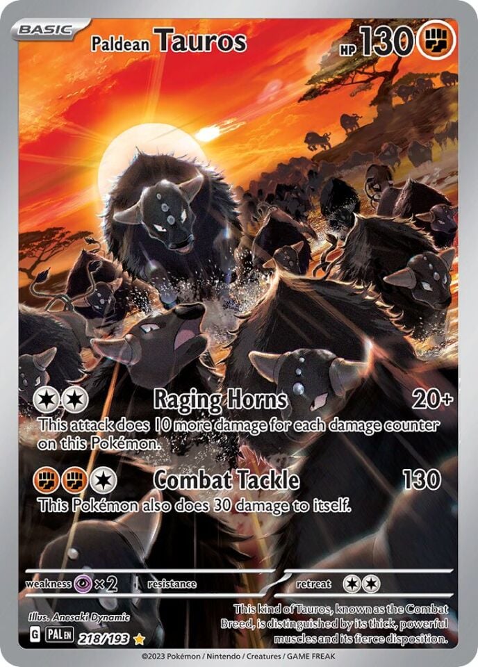 Paldean Tauros 218/193 - Paldea Evolved