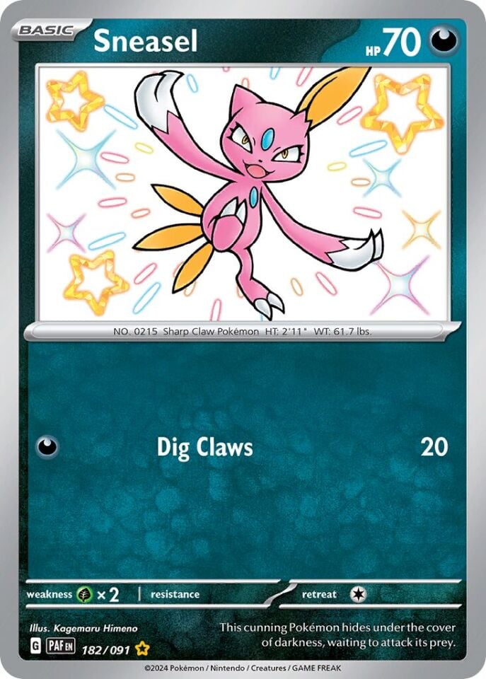 Sneasel 182/091 - Paldean Fates