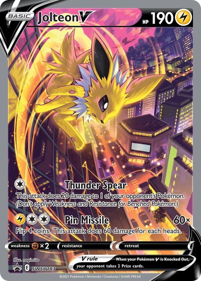 Jolteon V SWSH183 - Sword And Shield Promo