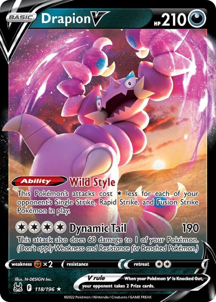 Drapion V 118/196 - Lost Origin