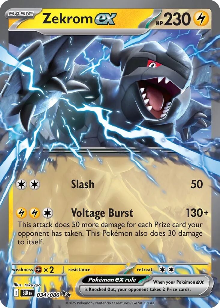 Zekrom ex 034/086 - Black Bolt