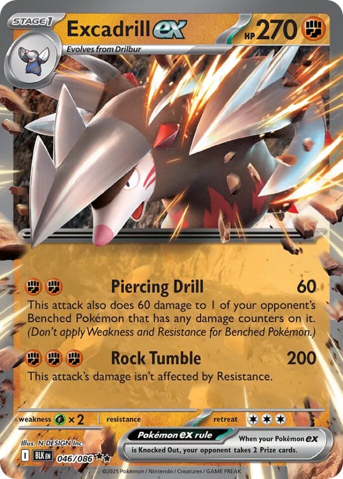 Excadrill ex 046/086 - Black Bolt