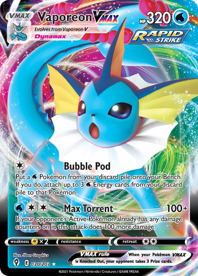 Vaporeon VMAX 030/203 - Evolving Skies