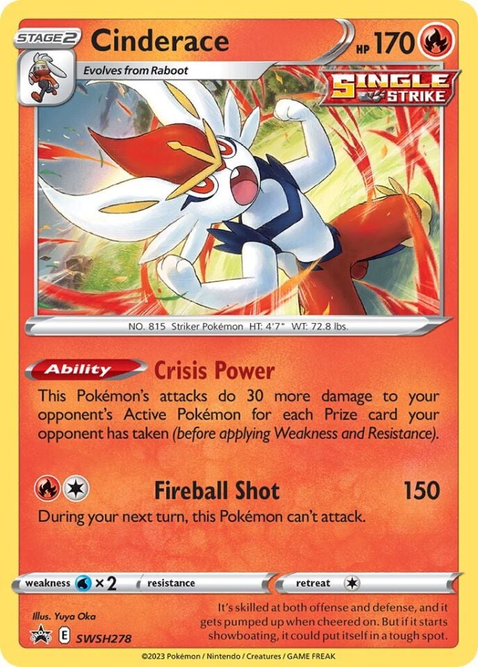 Cinderace SWSH278 - Sword And Shield Promo