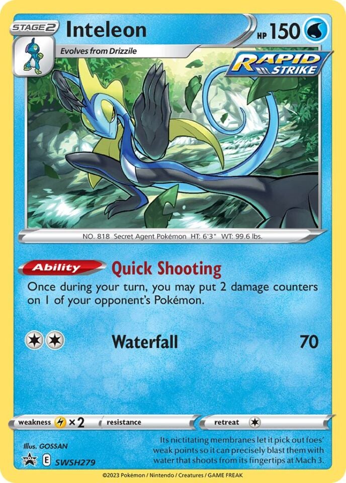 Inteleon SWSH279 - Sword And Shield Promo