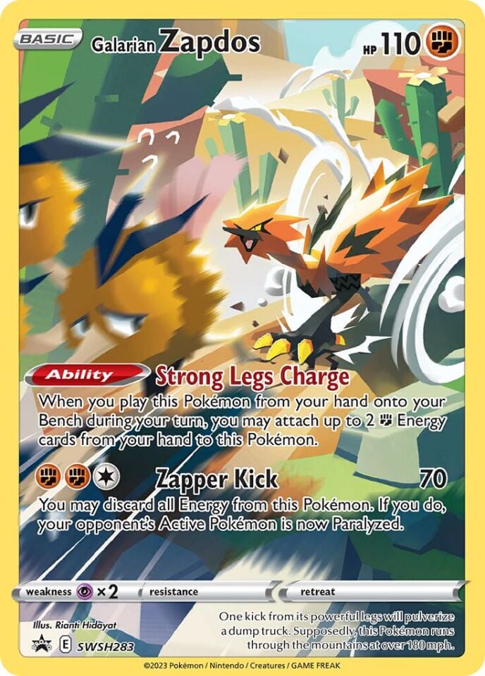 Galarian Zapdos SWSH283 - Sword And Shield Promo