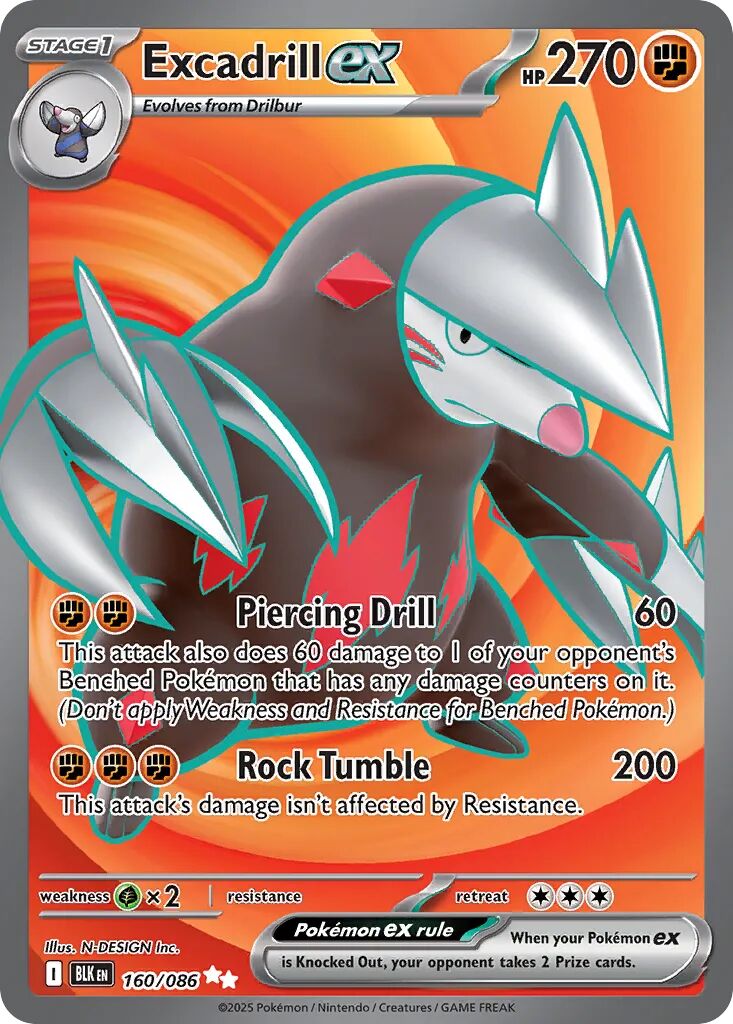 Excadrill ex 160/086 - Black Bolt