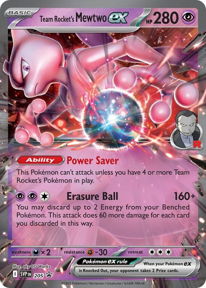 Team Rocket's Mewtwo ex 205 - Scarlet And Violet Promo
