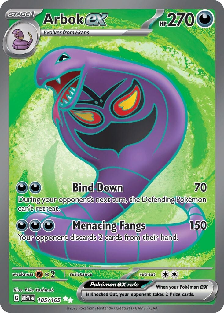 Arbok ex 185/165 - 151