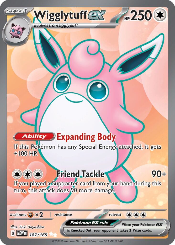 Wigglytuff ex 187/165 - 151