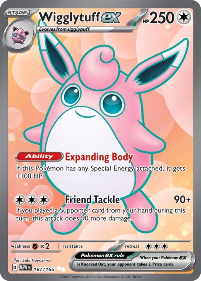 Wigglytuff ex 187/165 - 151