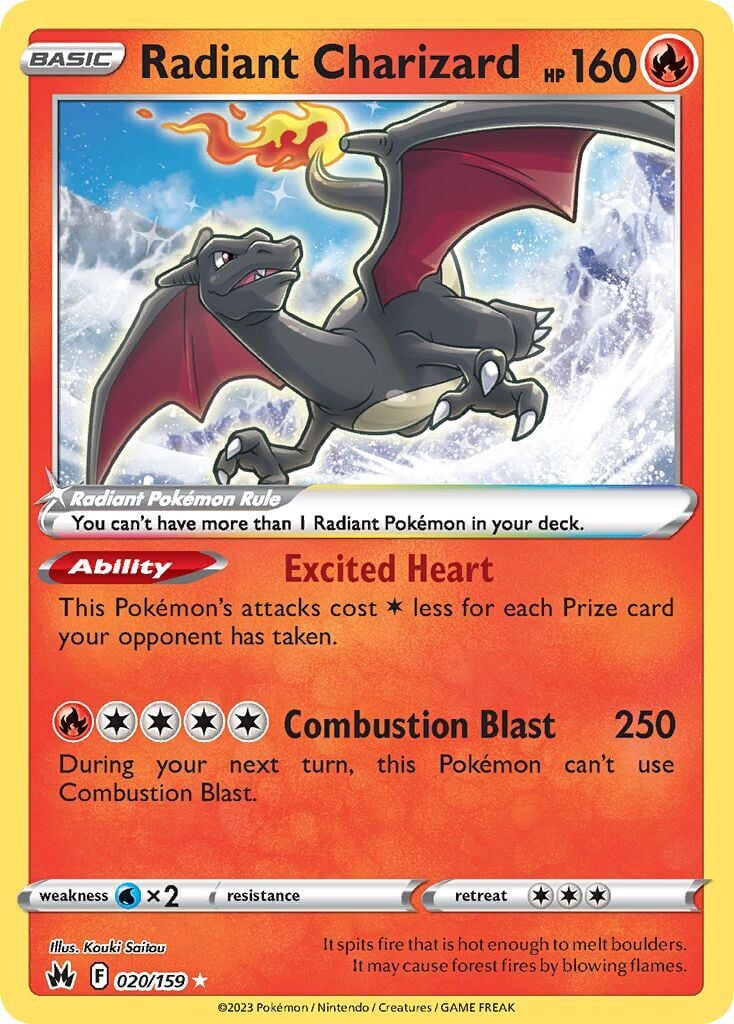 Radiant Charizard 020/159 - Crown Zenith