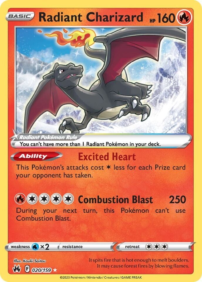 Radiant Charizard 020/159 - Crown Zenith