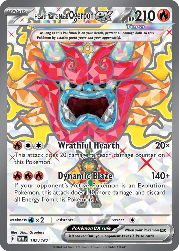 Hearthflame Mask Ogerpon ex 192/167 - Twilight Masquerade