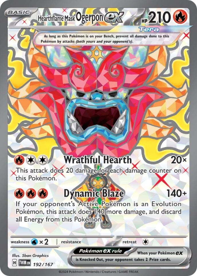 Hearthflame Mask Ogerpon ex 192/167 - Twilight Masquerade