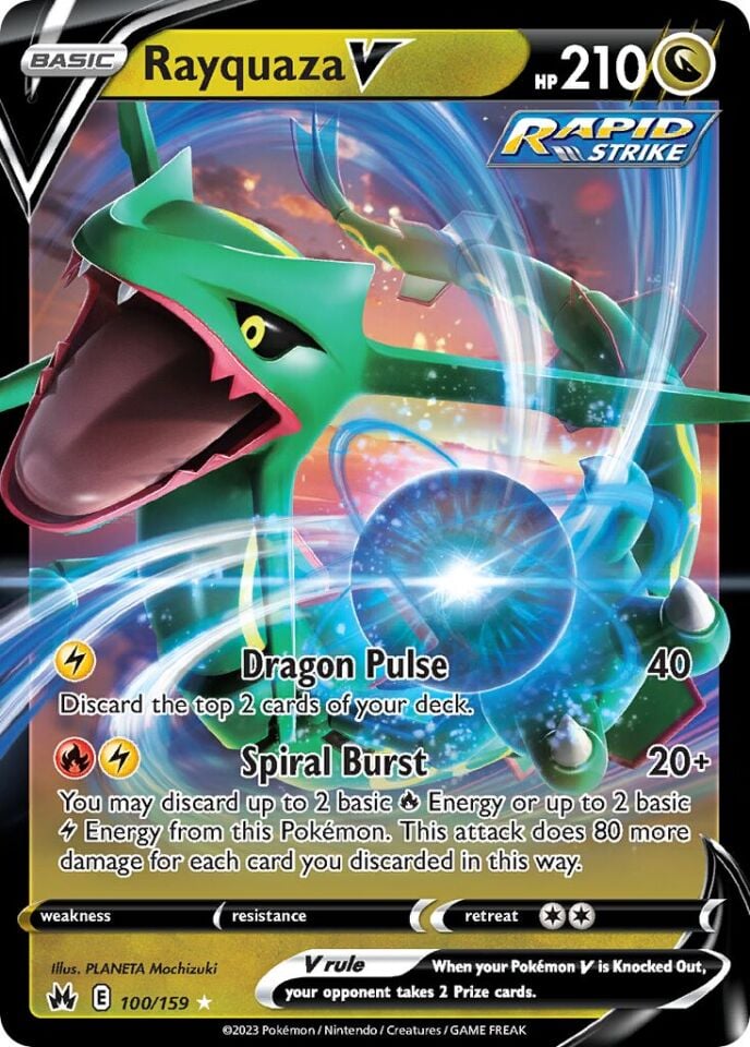 Rayquaza V 100/159 - Crown Zenith