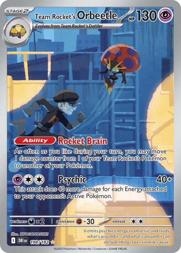 Team Rocket's Orbeetle 198/182 - Destined Rivals