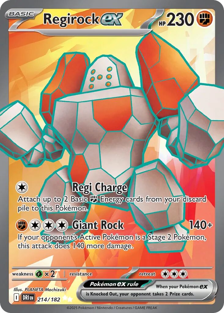 Regirock ex 214/182 - Destined Rivals