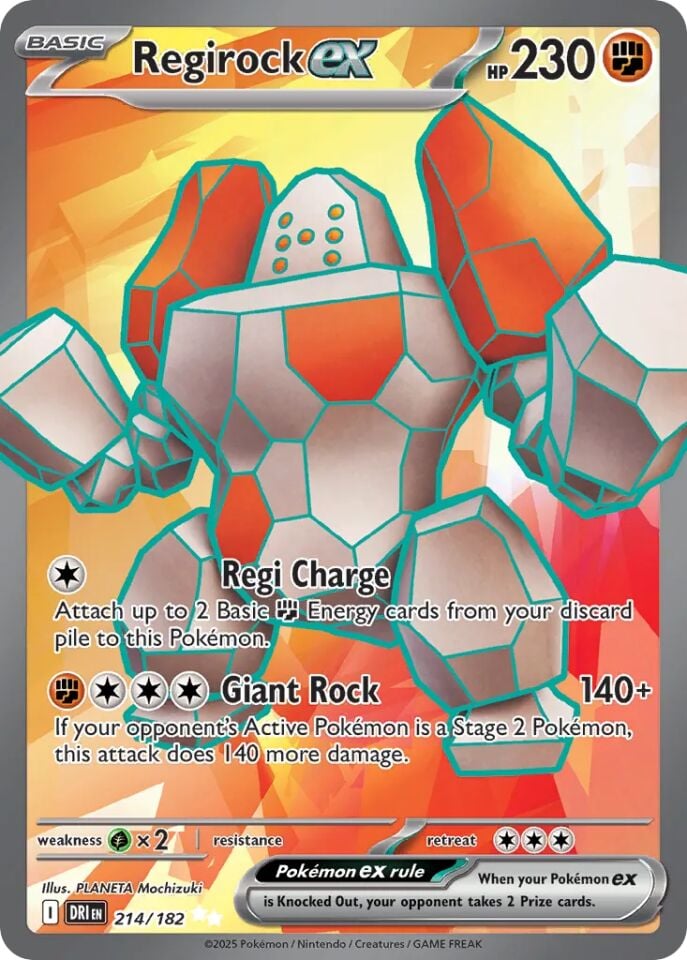 Regirock ex 214/182 - Destined Rivals