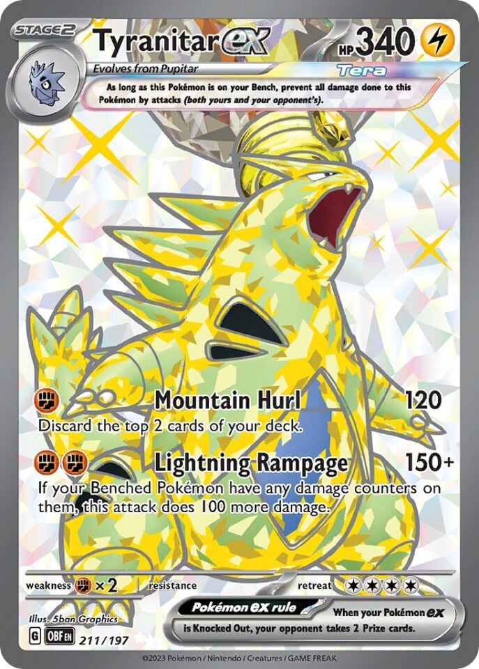 Tyranitar ex 211/197 - Obsidian Flames