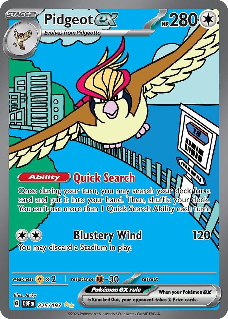 Pidgeot ex 225/197 - Obsidian Flames