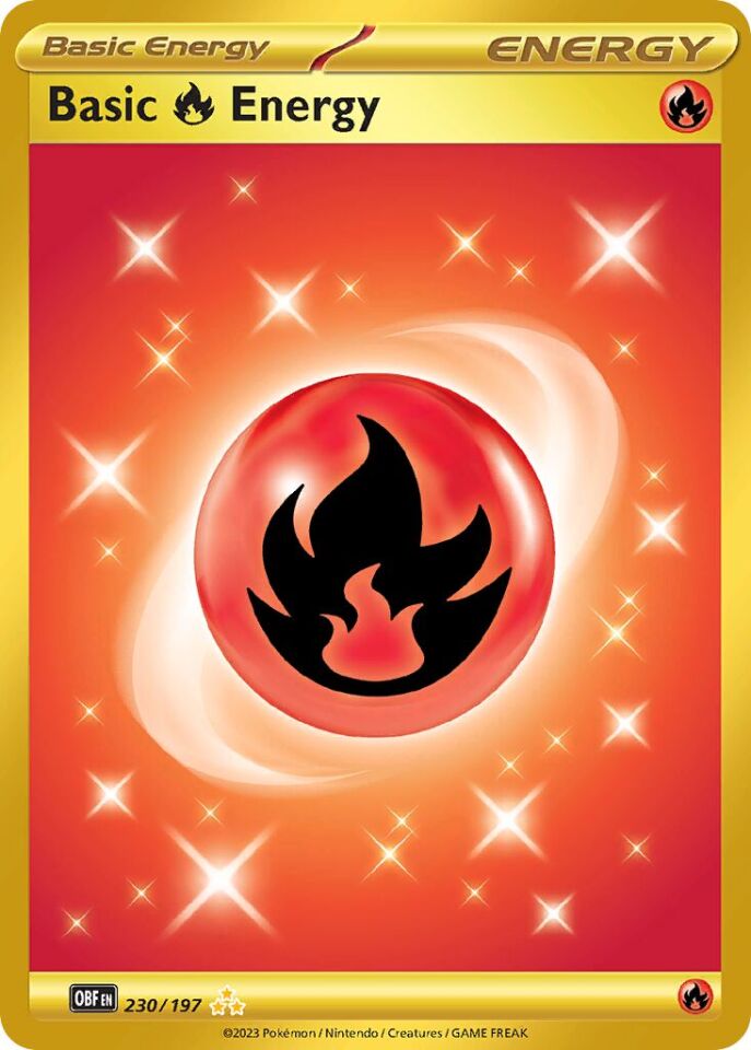 Basic Fire Energy 230/197 - Obsidian Flames