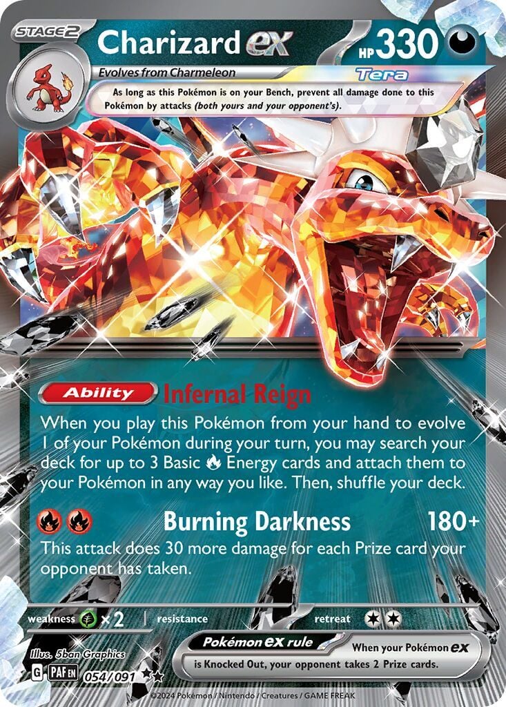Charizard ex 054/091 - Paldean Fates