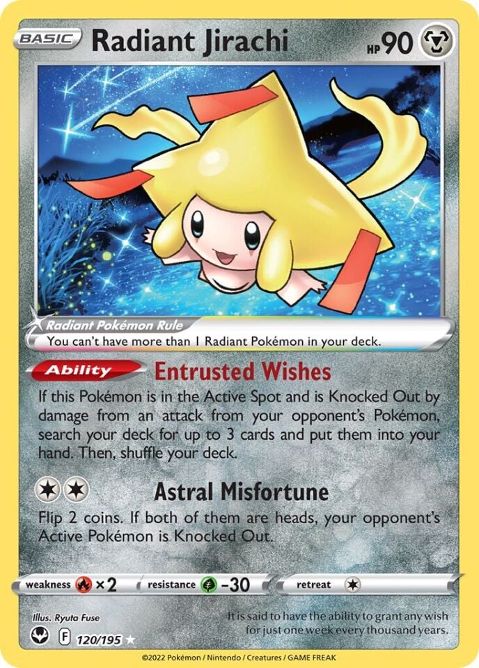 Radiant Jirachi 120/195 - Silver Tempest