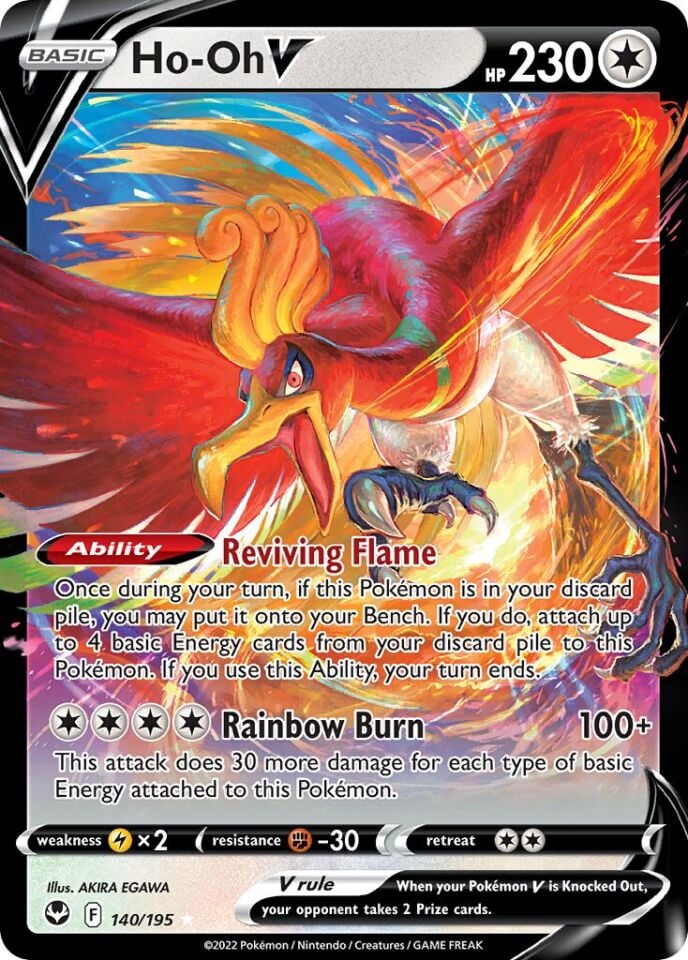 Ho-Oh V 140/195 - Silver Tempest