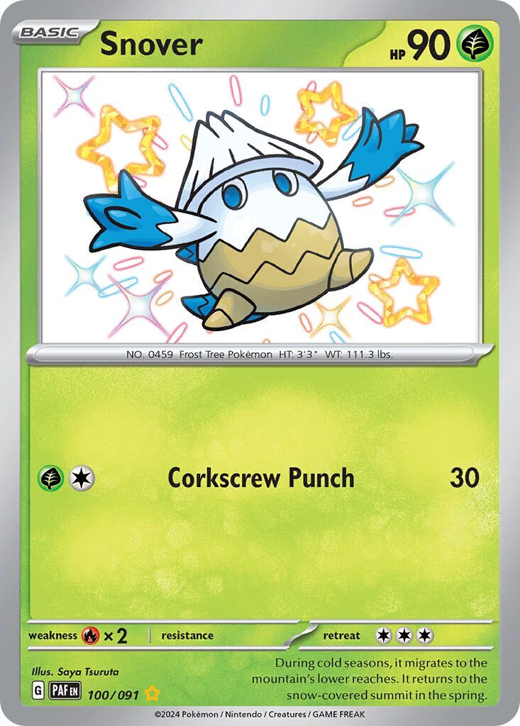 Snover 100/091 - Paldean Fates