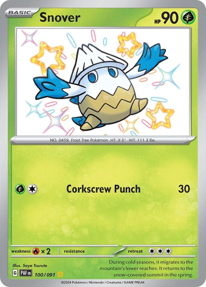 Snover 100/091 - Paldean Fates